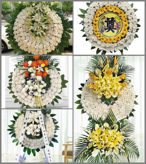 安徽黄山市休宁县商山镇上井村花圈速递